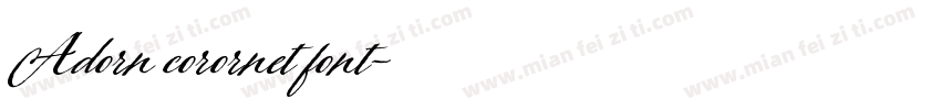 Adorn corornet font字体转换